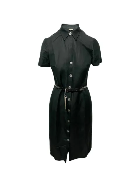Marella Penny linen shirt dress Black HNPUGBCL091290W