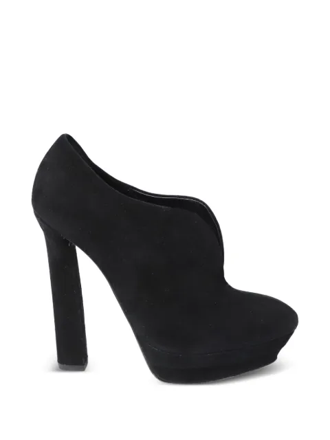 Bottega Veneta Pre-Owned suede platform pumps Black TONPUGBSH126066W
