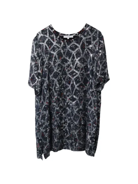 IRO Aliza crew-neck mini dress Blue NAPPUGBCL103217W