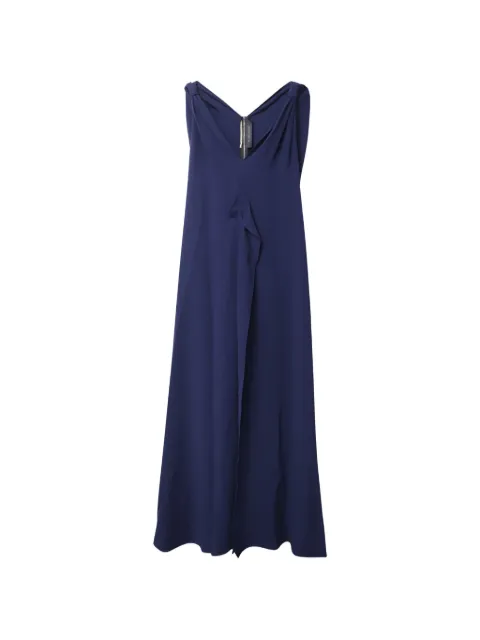 Rm By Roland Mouret V-neck cutout maxi dress Blue NAPPUGBCL190736W