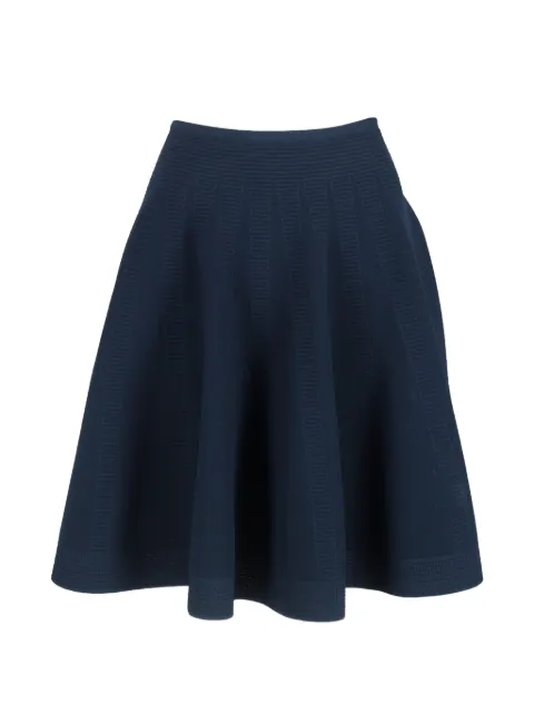Alaïa Pre-Owned flared A-line mini skirt Blue NAPPUGBCL426894W