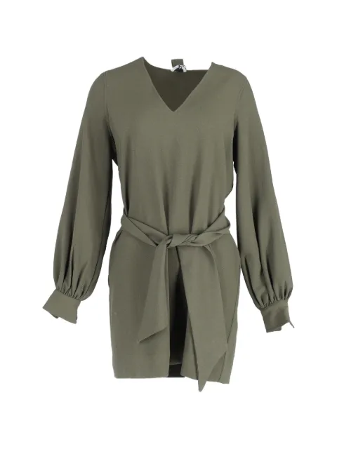 GANNI V-neck mini dress Green NAPPUGBCL426851W