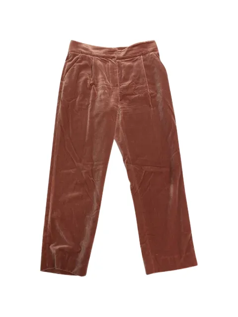 Brunello Cucinelli Vintage velvet cropped trousers Brown NAPPUGBCL085176W