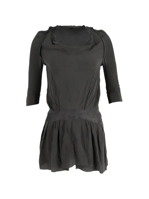 Maje three-quarter-sleeve mini dress Green TONPUGBCL402814W
