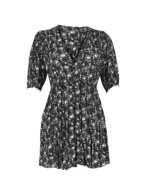 GANNI V-neck mini dress Black NAPPUGBCL462140W