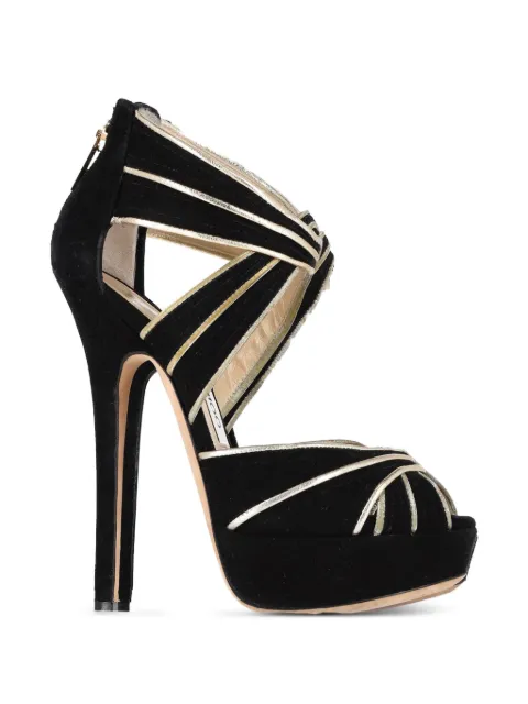 Jimmy Choo Pre-Owned Koko platform sandals Black TONPUGBSH444038W