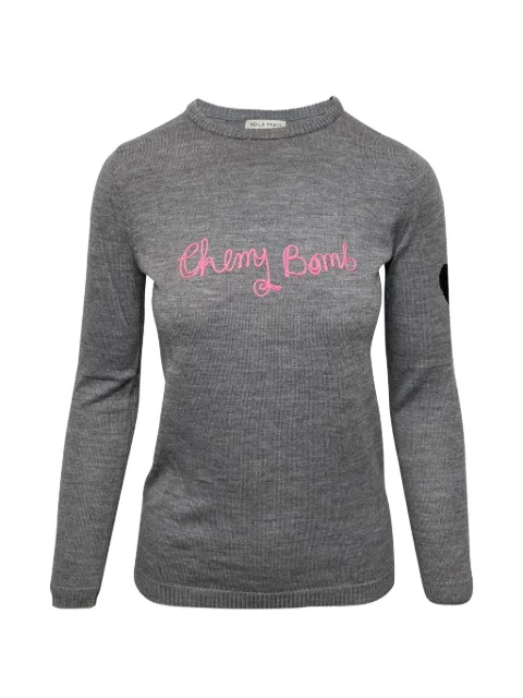 Bella Freud crew-neck sweater Grey NAPPUGBCL082383W