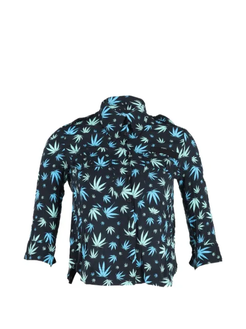 Zadig&Voltaire leaf-print shirt Black TONPUGBCL357178W