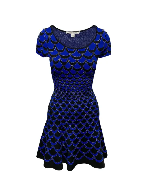 Diane Von Furstenberg Vintage Alina printed mini dress Blue NAPPUGBCL091441W