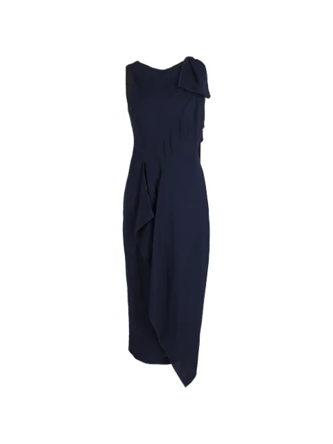 Rm By Roland Mouret bow detail midi dress Blue HNPUGBCL324429W