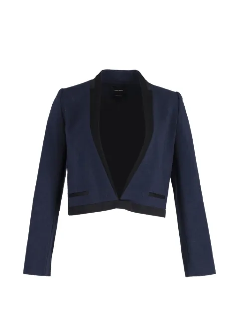 Isabel Marant Vintage cropped wool jacket Blue NAPPUGBCL302747W