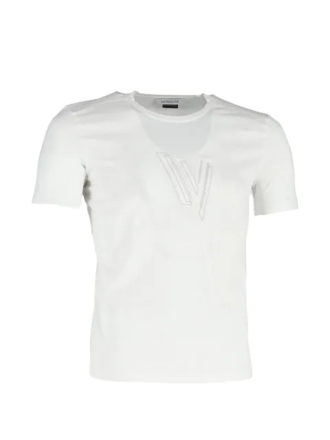 Versace Pre-Owned logo cotton t-shirt White HNDOGBCL345327M