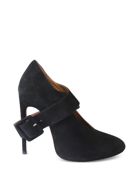 Alaïa Pre-Owned cross-strap suede pumps Black TONPUGBSH153758W