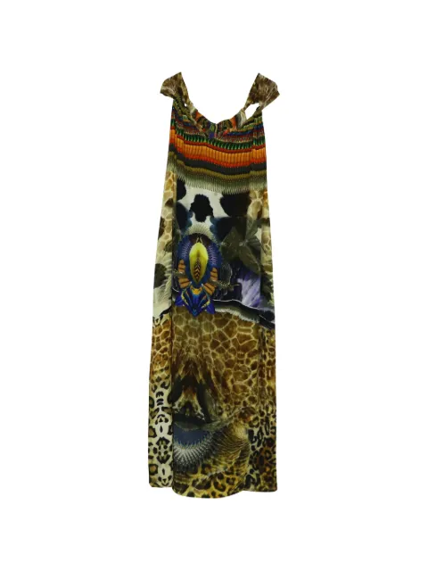 Camilla Eagle printed maxi dress Green NAPPUGBCL087064W