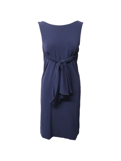 Red Valentino Vintage sleeveless belted midi dress Blue NAPPUGBCL117786W
