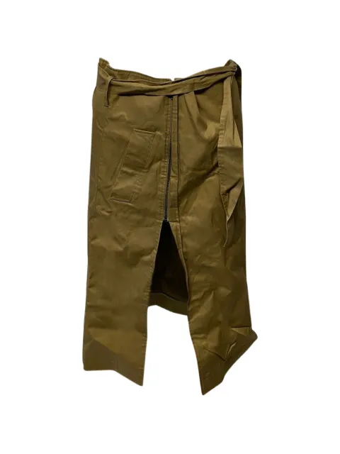 VETEMENTS belted asymmetric skirt Brown NAPPUGBCL092239W