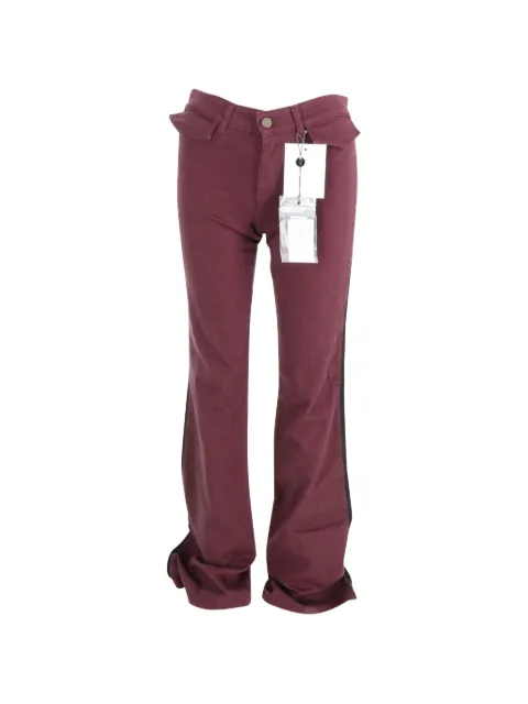 Alexander McQueen Pre-Owned flared pockets trousers Red TONPUGBCL260873W