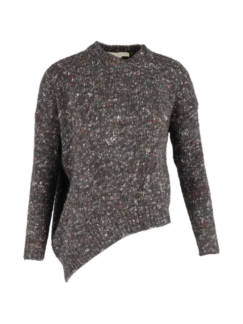 Stella McCartney Pre-Owned asymmetric crew-neck jumper Grey NAPPUGBCL368691W