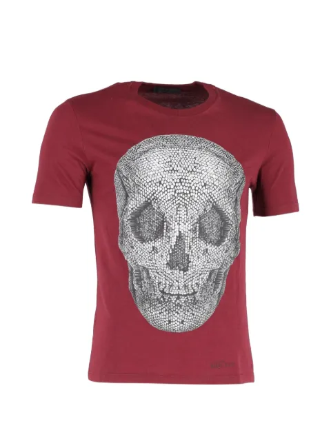 Alexander McQueen Pre-Owned Skull-print T-shirt Red HNDOGBCL345069M