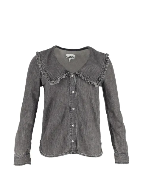GANNI Core Light shirt Grey NAPPUGBCL337984W