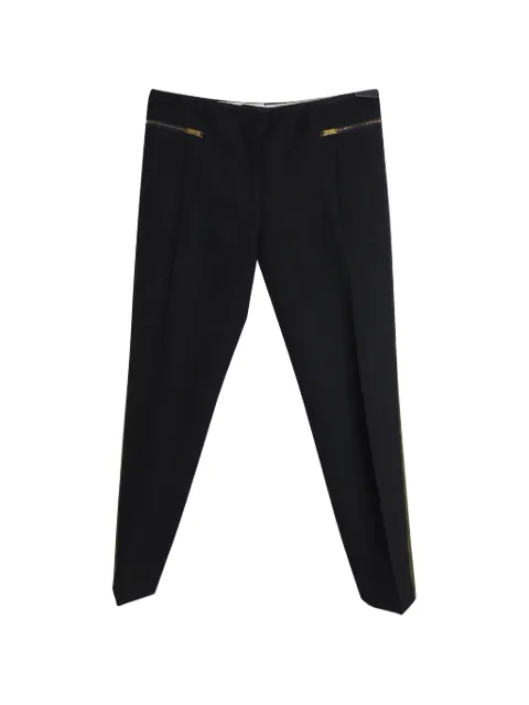 Celine Pre-Owned zip-pockets stripe-detail trousers Black NAPPUGBCL258933W