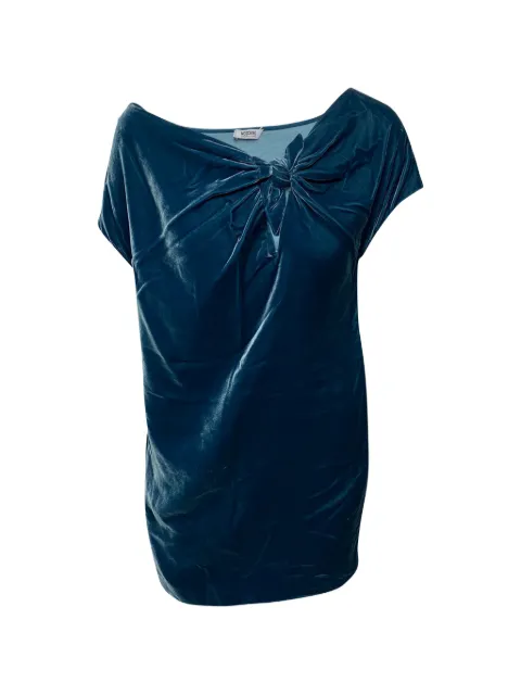 Moschino Pre-Owned velvet mini dress Blue NAPPUGBCL095725W