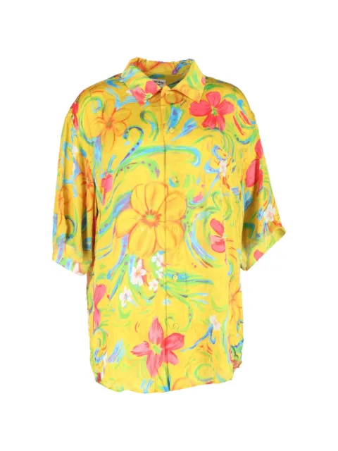 Balenciaga Pre-Owned floral-printed shirt Yellow NAPPUGBCL452930W