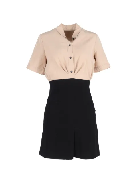 SANDRO short-sleeve mini dress Neutrals NAPPUGBCL426856W
