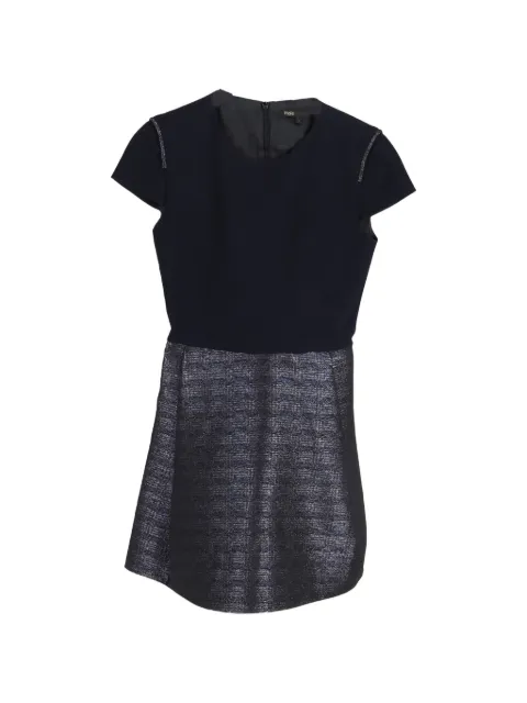 Maje two-tone short-sleeve mini dress Blue NAPPUGBCL403282W