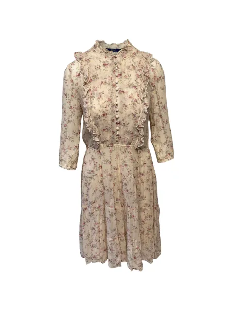 Polo Ralph Lauren Vintage floral-print mini dress Neutrals HNPUGBCL075507W