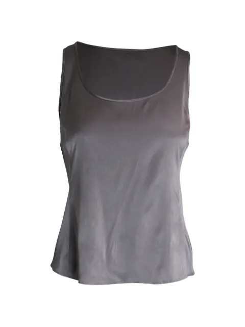 Emporio Armani Pre-Owned round-neck tank top Silver NAPPUGBCL290298W