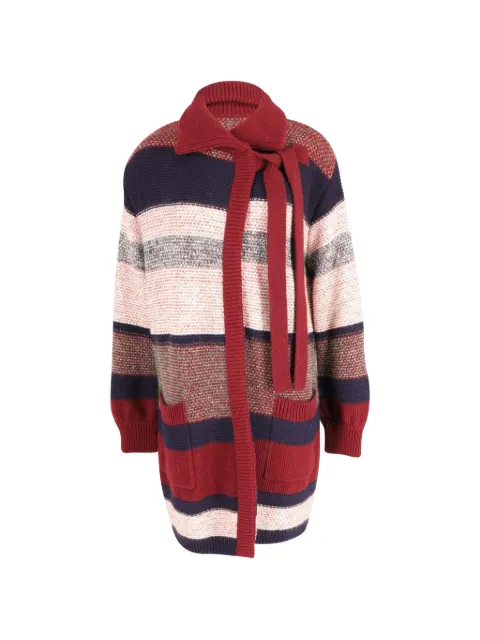 Chloé Vintage striped cardigan Red NAPPUGBCL161115W