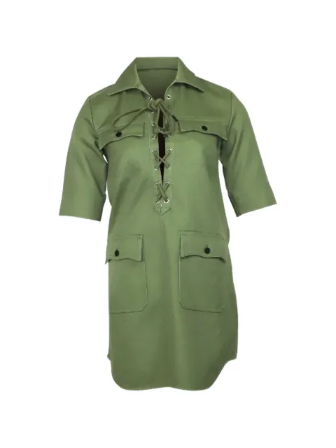 Zadig&Voltaire brodé tiger shirt dress Green TONPUGBCL120127W