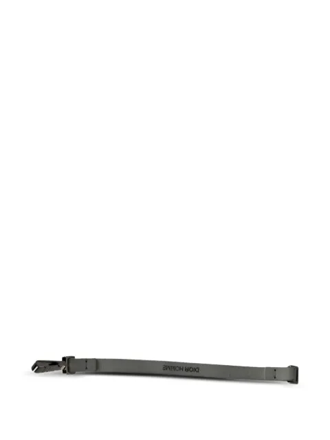 Christian Dior Pre-Owned logo print leather bracelet Neutrals NAPPUGBJE461462W
