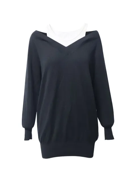Pre-Owned Alexander Wang V-neck dress Black TONPUGBCL213818W