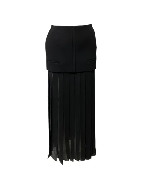 Vera Wang pleated maxi skirt Black NAPPUGBCL092224W