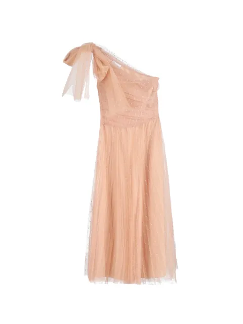 Red Valentino Vintage pleated one-shoulder dress Neutrals NAPPUGBCL370953W