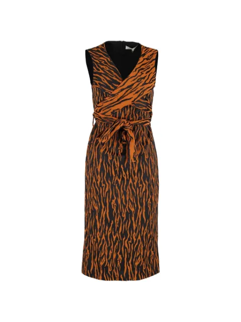 Diane Von Furstenberg Vintage sleeveless wrap midi dress Black TONPUGBCL366693W