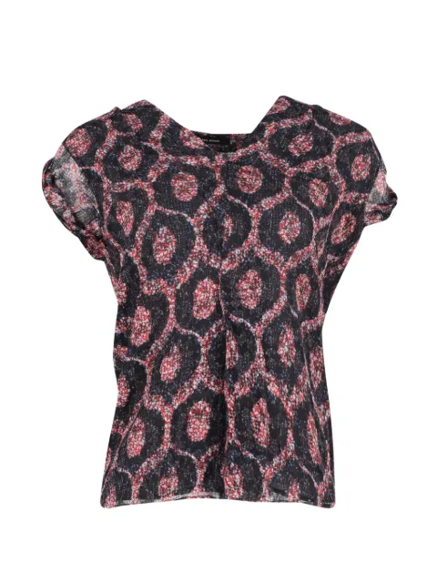 Isabel Marant Vintage paisley v-neck blouse Black NAPPUGBCL368373W