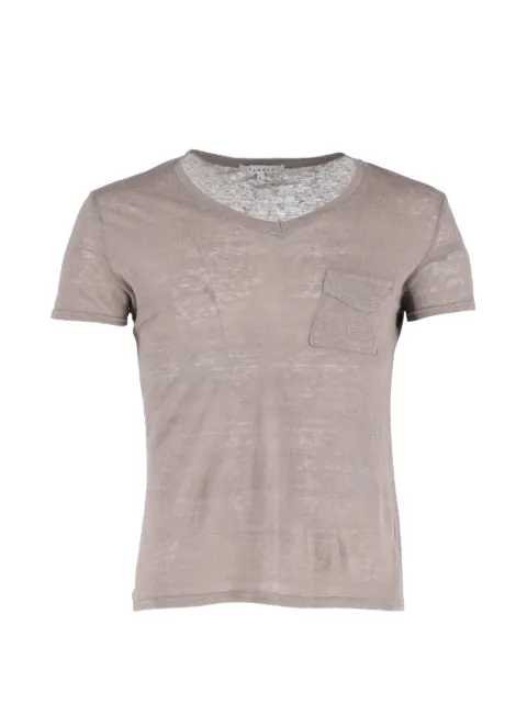 SANDRO V-neck pocket t-shirt Neutrals MRPPUGBCL365631M