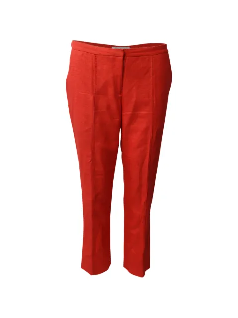 Diane Von Furstenberg Vintage pressed-crease pocket trousers Orange TONPUGBCL153004W