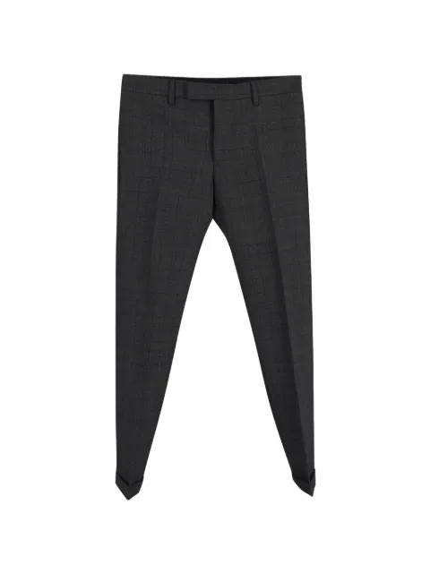 Saint Laurent Pre-Owned checked trousers Grey MRPPUGBCL211297M