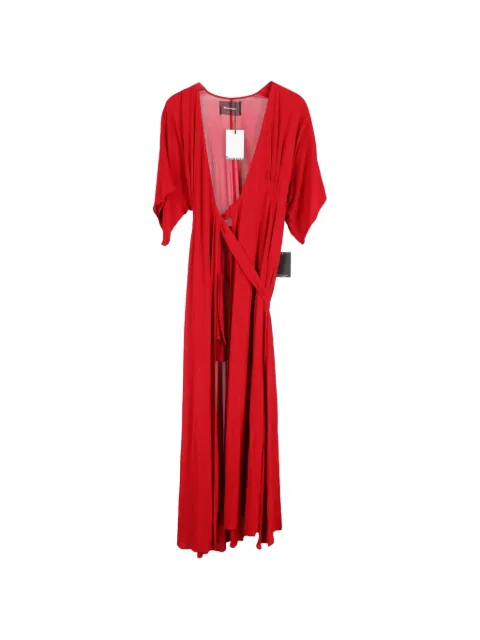 Reformation draped wrap dress Red NAPPUGBCL360500W