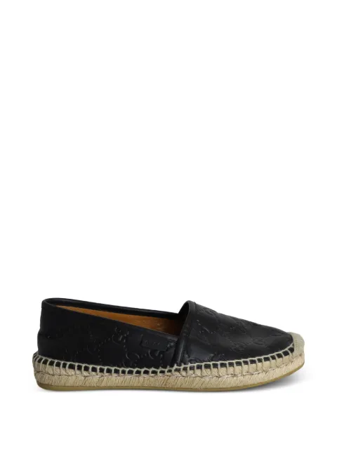 Gucci Pre-Owned logo-monogram espadrille Black NAPPUGBSH301618W