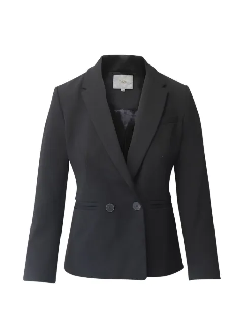 Maje Valmy double-breasted blazer Black NAPPUGBCL183698W