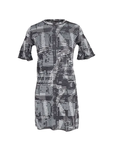 Missoni Pre-Owned printed round-neck mini dress Black TONPUGBCL165838W