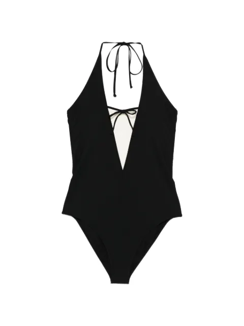 Valentino Garavani tie halter swimsuit Black BUH01C7FW