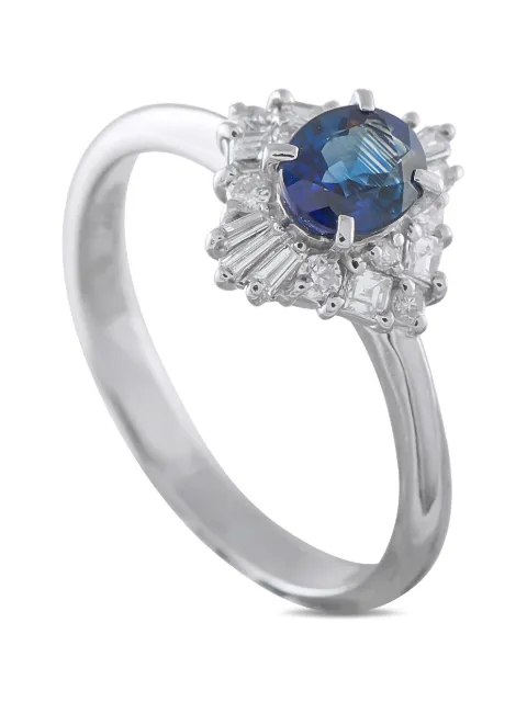 LB Exclusive diamond sapphire ring Silver MF23010226