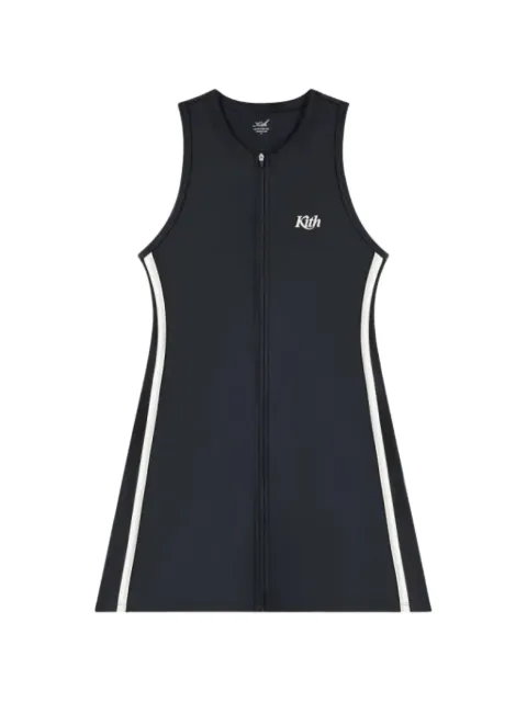 KITH Cora Active stripe-detail mini dress Black KITH08