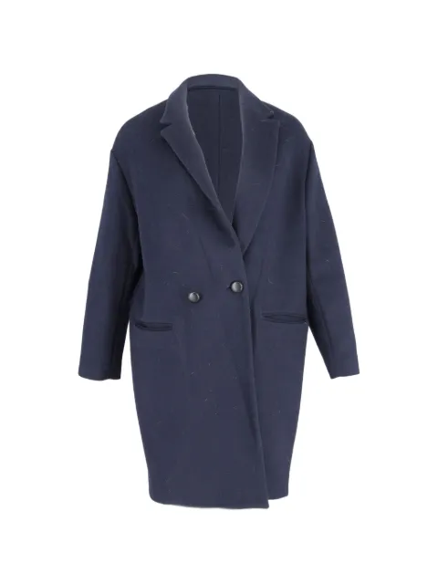 Isabel Marant Vintage double-breasted wool coat Blue NAPPUGBCL422336W